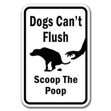 Signmission 18 in Height, 0.12 in Width, Aluminum, 12" x 18", A-1218 Pet-Animal - DogCaFlus A-1218 Pet-Animal - DogCaFlus